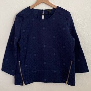 J.Crew
Matelasse Vivid Ink Blue Top